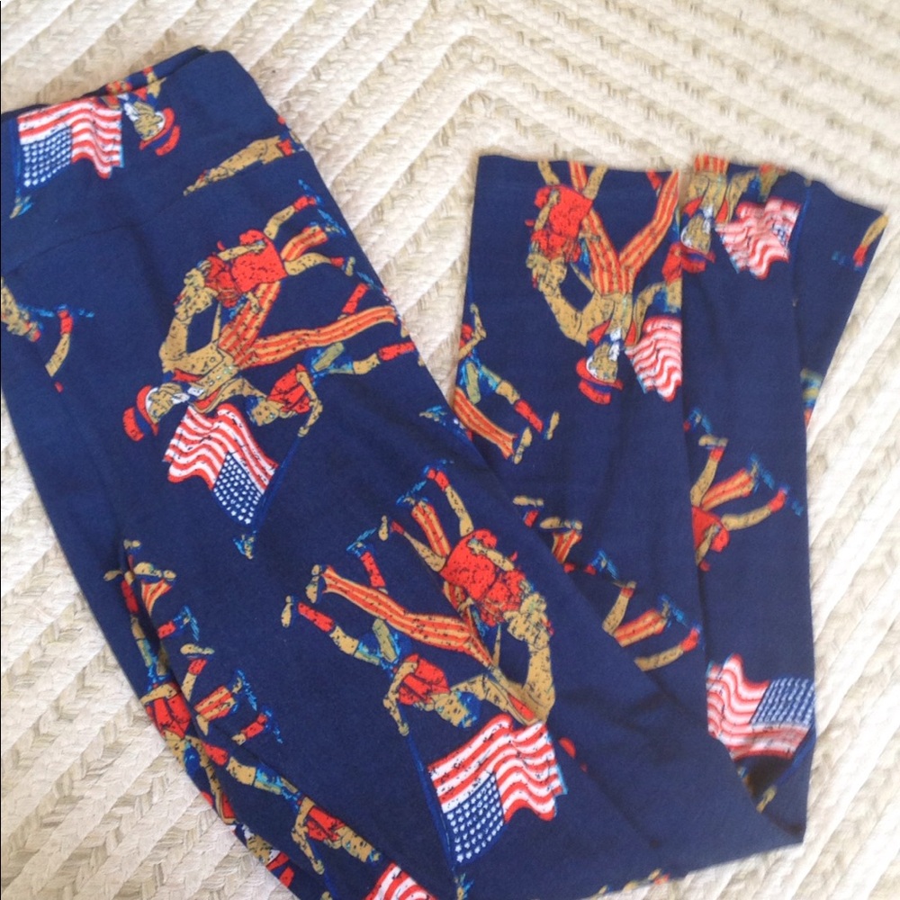 Lularoe TC patriot leggings rare